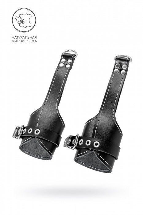 Черные подвесы с белой строчкой - Pecado - купить с доставкой в Домодедово