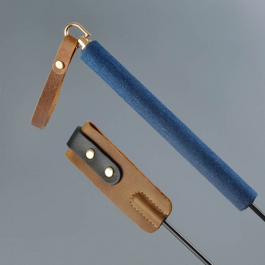 Стек «Дикий Запад» с джинсовой ручкой - 60 см. - Sitabella - купить с доставкой в Домодедово