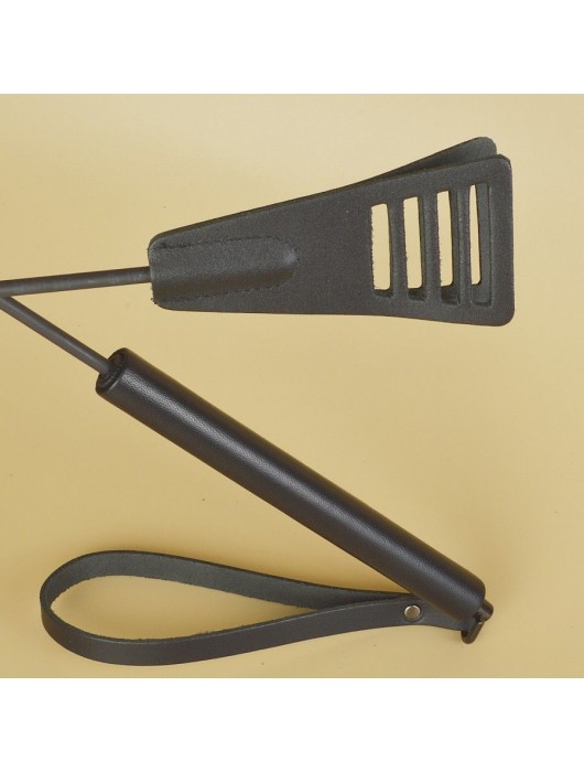 Черный кожаный стек «Сириус» - 60 см. - Sitabella - купить с доставкой в Домодедово