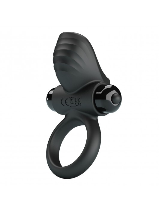 Черное эрекционное кольцо с вибрацией Adrien - Baile - в Домодедово купить с доставкой