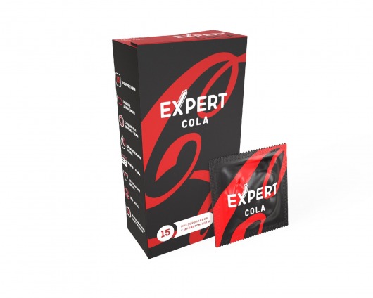 Презервативы с ароматом колы Expert Cola - 15 шт. - Expert - купить с доставкой в Домодедово