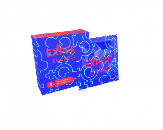 Классические презервативы Expert Classic - 3 шт. - Expert - купить с доставкой в Домодедово