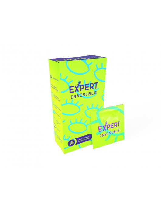 Ультратонкие презервативы Expert Invisible - 15 шт. - Expert - купить с доставкой в Домодедово