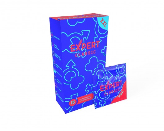 Презервативы увеличенного размера Expert Classic XXL - 15 шт. - Expert - купить с доставкой в Домодедово