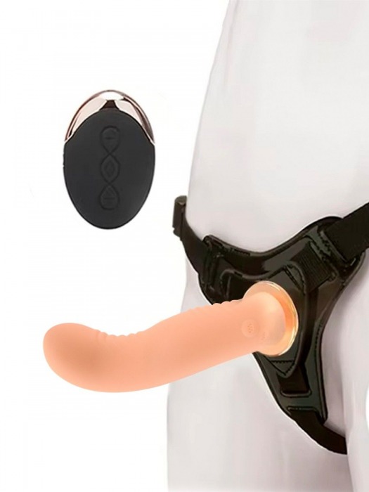 Женский вибрострапон со съемной насадкой и пультом ДУ - Erokay - купить с доставкой в Домодедово