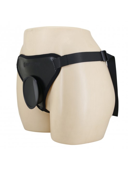 Черные трусики харнесс с платформой Caludio I - Baile - купить с доставкой в Домодедово