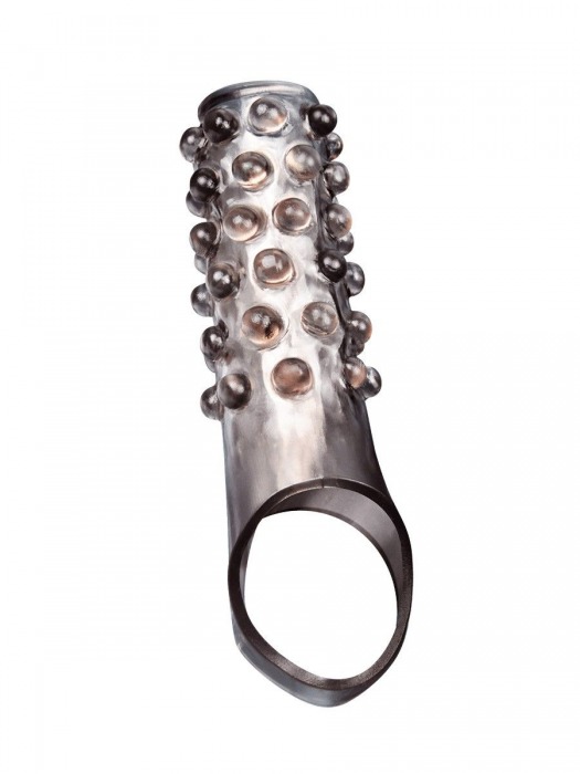 Дымчатая насадка на пенис с выпуклостями - 11 см. - Sex Expert - в Домодедово купить с доставкой