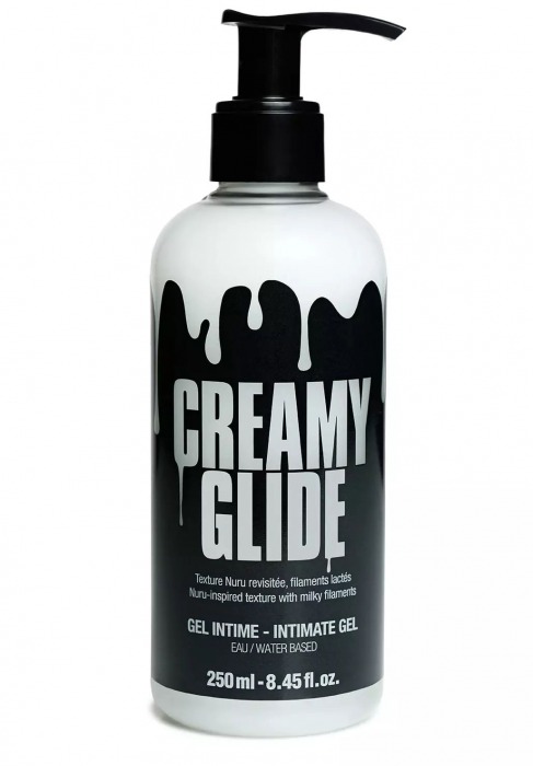 Лубрикант на водной основе Creamy Glide с консистенцией спермы - 250 мл. - Strap-on-me - купить с доставкой в Домодедово