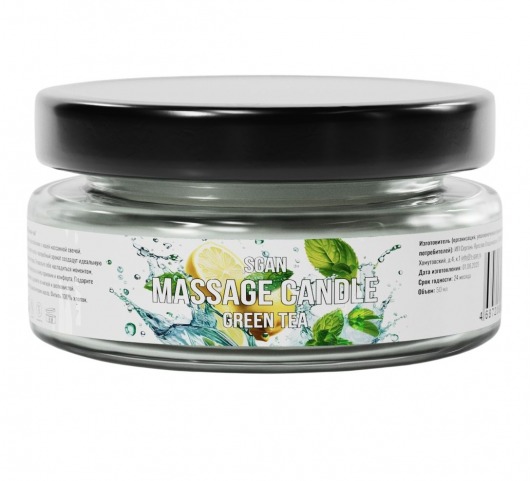 Массажная свеча «Зелёный чай» - 50 мл. - SGAN - купить с доставкой в Домодедово