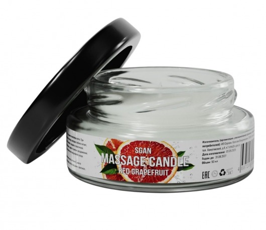 Массажная свеча «Красный грейпфрут» - 50 мл. - SGAN - купить с доставкой в Домодедово
