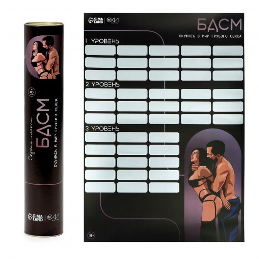 Плакат для двоих со скретч-слоем «БДСМ» - Сима-Ленд - купить с доставкой в Домодедово