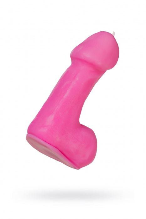 Розовая свеча в форме пениса - 47 гр. - Pecado - купить с доставкой в Домодедово