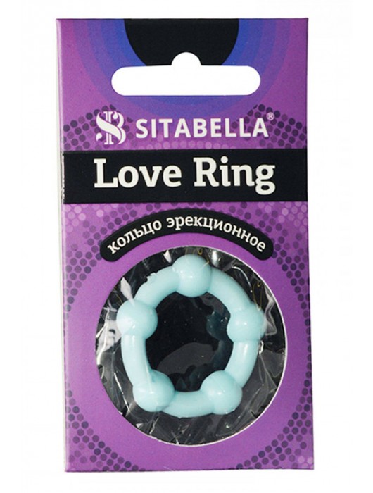 Цветное эрекционное кольцо Love Ring с бусинами - Sitabella - в Домодедово купить с доставкой