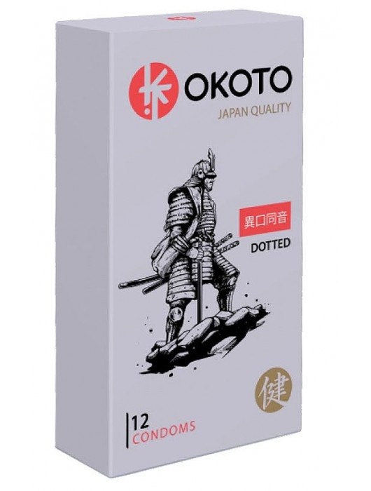 Точечные презервативы OKOTO Dotted - 12 шт. - Sitabella - купить с доставкой в Домодедово