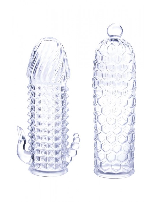 Набор из 2 прозрачных насадок на член Seductive Tickler Sleeves Set - NMC - в Домодедово купить с доставкой