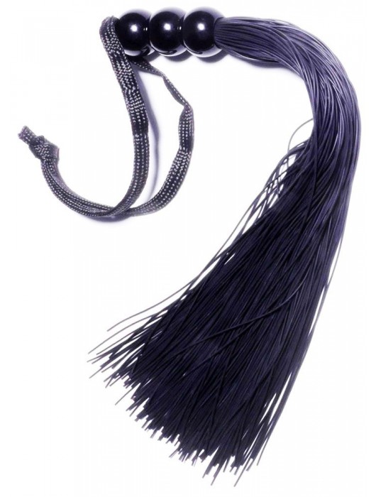 Черная силиконовая плетка - 25,4 см. - Boys of Toys - купить с доставкой в Домодедово