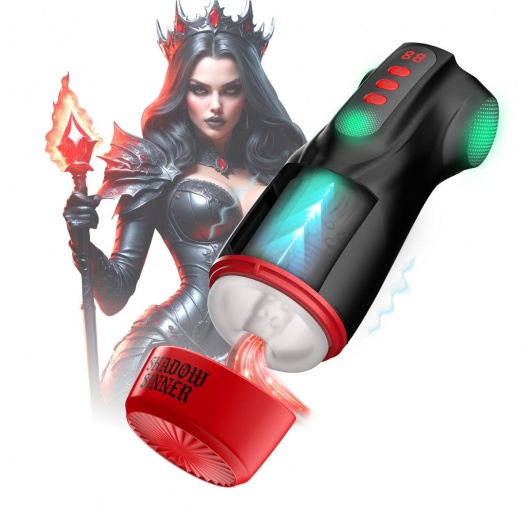 Интерактивный мастурбатор Raven с вакуумом, вибрацией и подсветкой - Shots Media BV - в Домодедово купить с доставкой