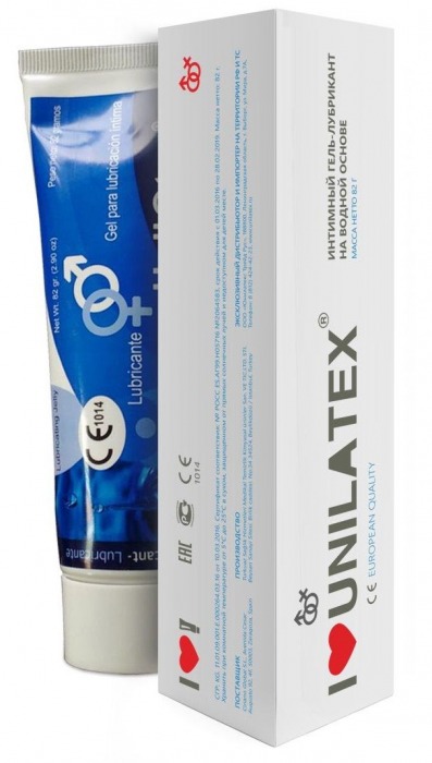 Лубрикант на водной основе Unilatex Gel - 80 мл. - Unilatex - купить с доставкой в Домодедово