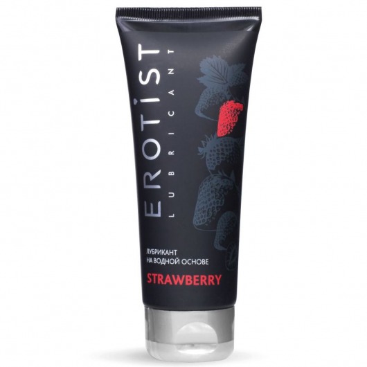 Увлажняющая смазка на водной основе с ароматом клубники Srtawberry - 100 мл. - Erotist Lubricants - купить с доставкой в Домодедово