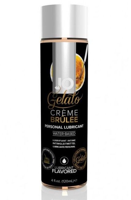 Лубрикант с ароматом крем-брюле JO GELATO CREME BRULEE - 120 мл. - System JO - купить с доставкой в Домодедово