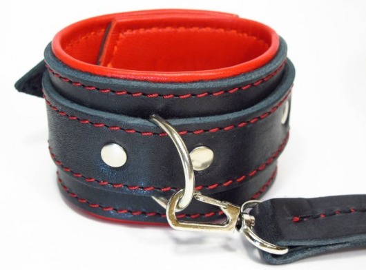 Оковы на руки с красным подкладом - БДСМ Арсенал - купить с доставкой в Домодедово