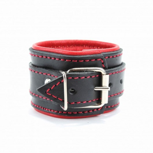 Оковы на руки с красным подкладом - БДСМ Арсенал - купить с доставкой в Домодедово