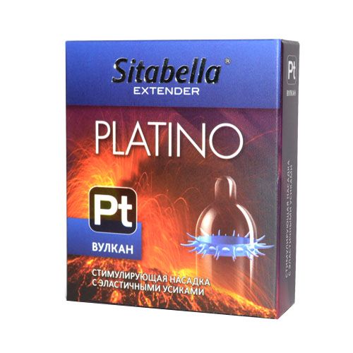 Стимулирующая насадка с усиками Platino  Вулкан - Sitabella - купить с доставкой в Домодедово