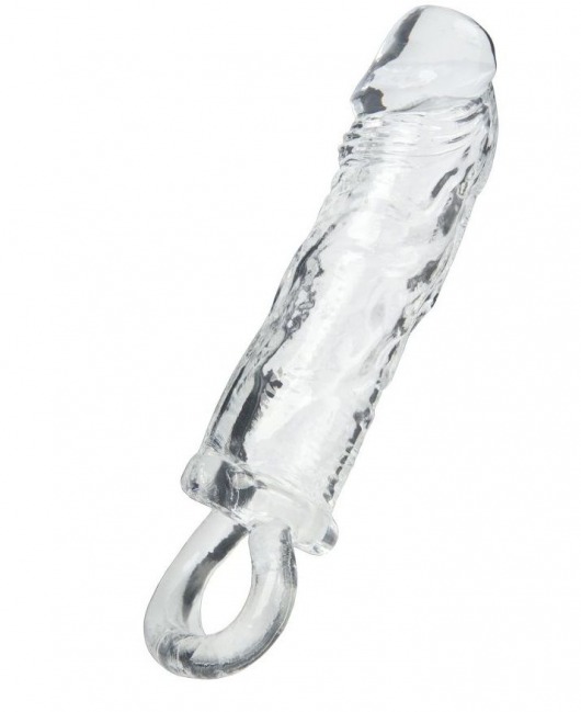 Прозрачная насадка с петлёй для фиксации - 14 см. - ToyFa - в Домодедово купить с доставкой