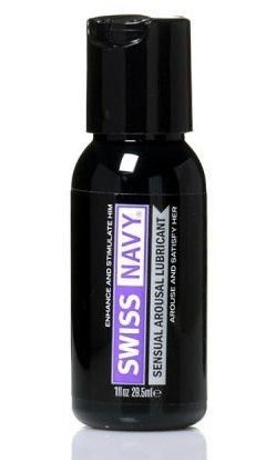 Возбуждающий гель-лубрикант на водной основе Sensual Arousal Lubricant  - 29,5 мл. - Swiss navy - купить с доставкой в Домодедово