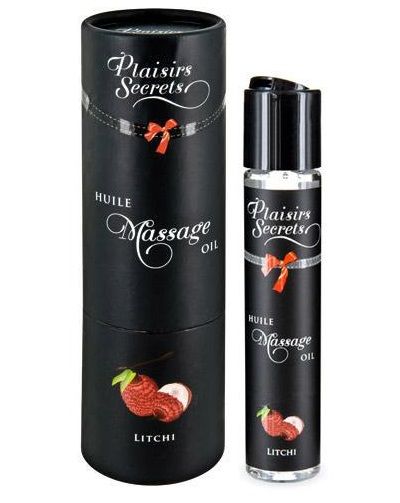 Массажное масло с ароматом личи Huile de Massage Gourmande Litchi - 59 мл. - Plaisir Secret - купить с доставкой в Домодедово
