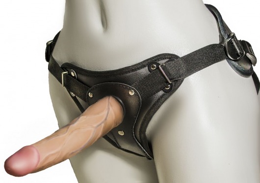 Женский страпон с вагинальной пробкой Woman Strap - 18 см. - LOVETOY (А-Полимер) - купить с доставкой в Домодедово