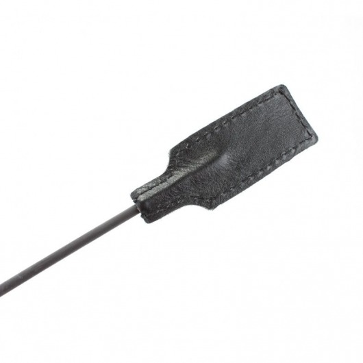 Чёрный профессиональный стек с золотистой рукоятью - 73 см. - БДСМ Арсенал - купить с доставкой в Домодедово