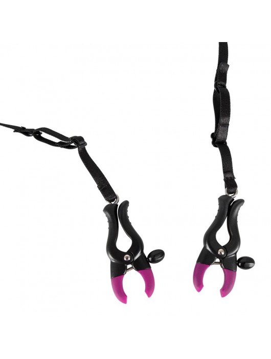 Трусики с зажимами для половых губ и бусинками для массажа промежности - Orion - купить с доставкой в Домодедово