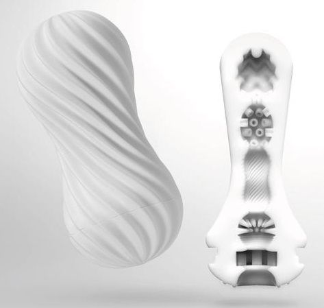 Мастурбатор FLEX Silky White с мягким рельефом - Tenga - в Домодедово купить с доставкой