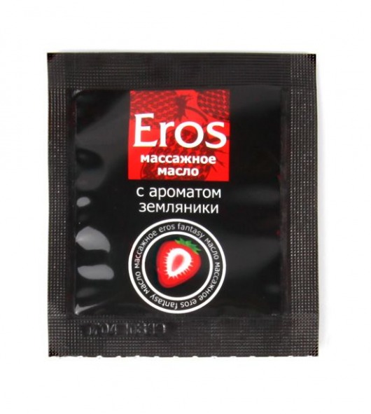 Пробник массажного масла с ароматом земляники Eros fantasy - 4 гр. - Биоритм - купить с доставкой в Домодедово