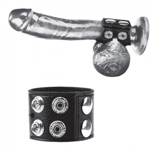 Ремень на член и мошонку 1.5  Cock Ring With Ball Strap - BlueLine - купить с доставкой в Домодедово