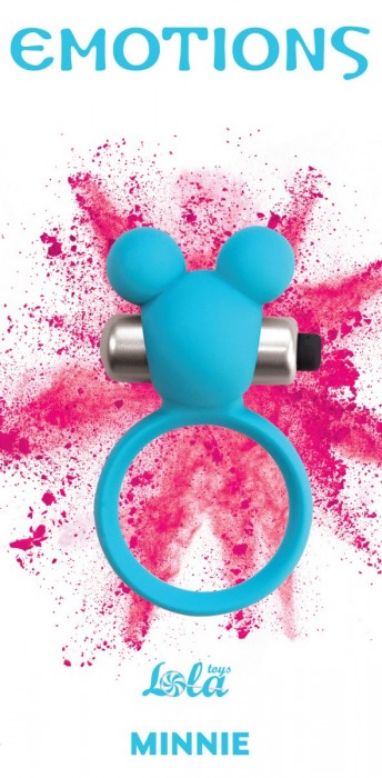 Голубое эрекционное виброколечко Emotions Minnie Breeze - Lola Games - в Домодедово купить с доставкой