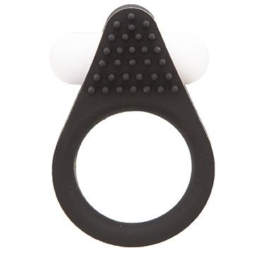 Чёрное эрекционное кольцо LIT-UP SILICONE STIMU RING 1 BLACK - Dream Toys - в Домодедово купить с доставкой