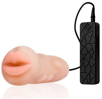 Мастурбатор-ротик с вибрацией REALSTUFF VIBRATING MASTURBATOR MOUTH - Dream Toys - в Домодедово купить с доставкой