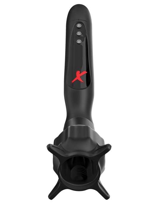 Чёрный вибростимулятор для головки члена с эффектом всасывания Vibrating Roto-Sucker - Pipedream - в Домодедово купить с доставкой