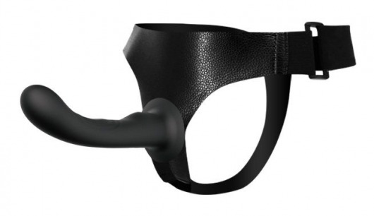 Страпон с изогнутой головкой Ultra Harness Curvy Dildo - 15,8 см. - Baile - купить с доставкой в Домодедово