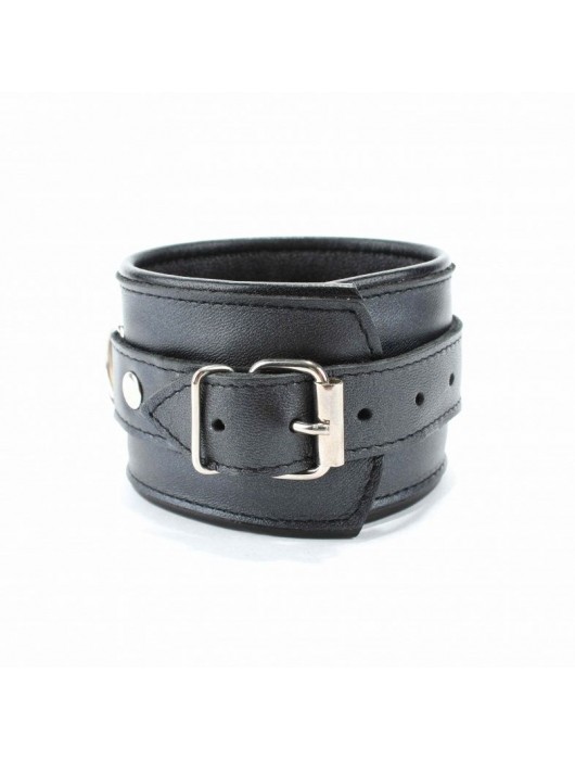 Наручники из гладкой кожи - БДСМ Арсенал - купить с доставкой в Домодедово