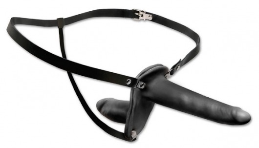 Женский страпон с вагинальной пробкой Double Penetrix Strap-on - 15 см. - Pipedream - купить с доставкой в Домодедово