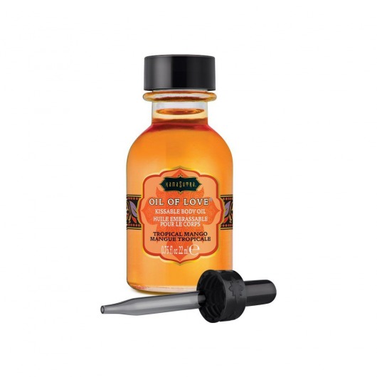 Масло для ласк с ароматом манго Oil of Love Tropical Mango - 22 мл. - Kama Sutra - купить с доставкой в Домодедово