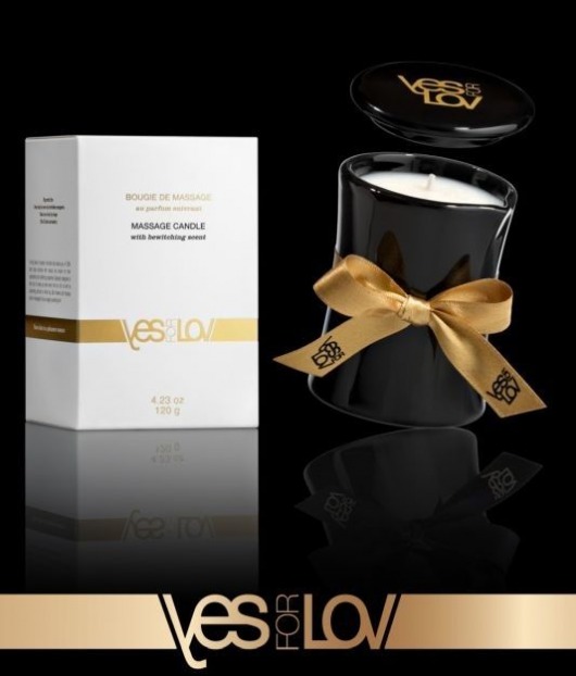 Массажная аромасвеча BEWITCHING MASSAGE CANDLE - 120 мл. - YESforLOV - купить с доставкой в Домодедово