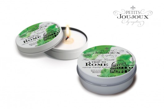 Массажная свеча Petits Joujoux Rome с ароматом грейпфрута и бергамота - 33 гр. - MyStim - купить с доставкой в Домодедово