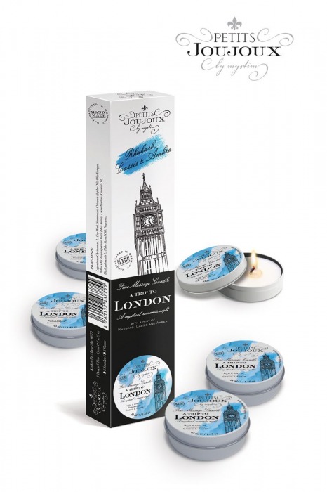 Набор из 5 свечей Petits Joujoux London с ароматом ревеня, амбры и чёрной смородины - MyStim - купить с доставкой в Домодедово