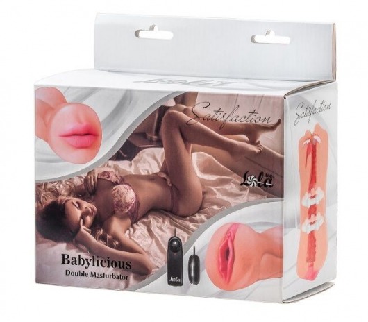 Двусторонний мастурбатор с вибропулей Satisfaction Babylicious - Lola Games - в Домодедово купить с доставкой