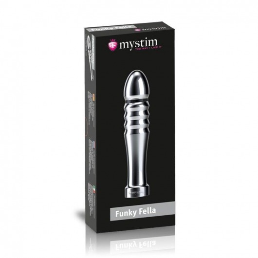 Ребристый фаллоимитатор для электростимуляции Funky Fella Rill Dildo - 13 см. - MyStim - купить с доставкой в Домодедово