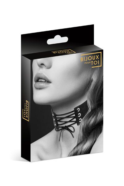 Оригинальный ошейник-чокер со шнуровкой - Bijoux Pour Toi - купить с доставкой в Домодедово